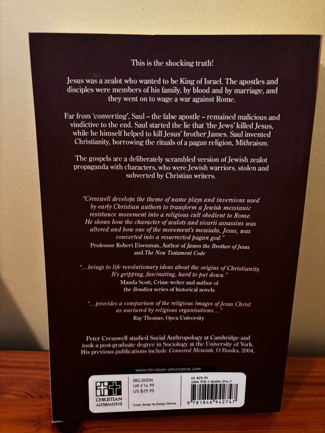 Explore "Jesus the Terrorist by Peter Cresswell [Paperback]" for a provocative take on religion and politics at Christian Alternative.