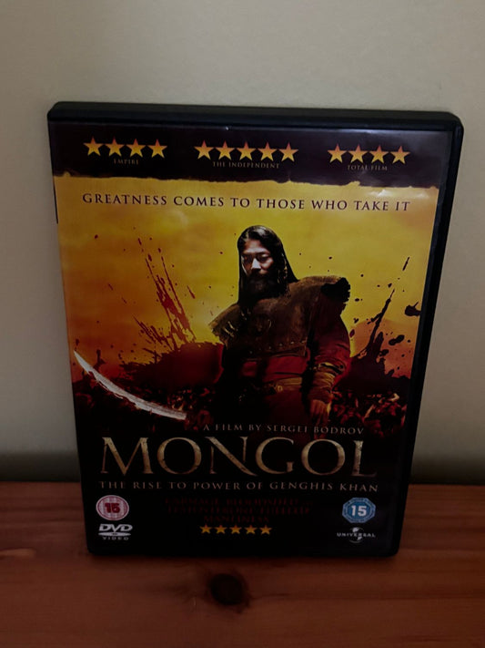 Mongol The Rise to Power of Genghis Khan DVD Historical Action Adventure Film showcases a legendary leader's ascent.