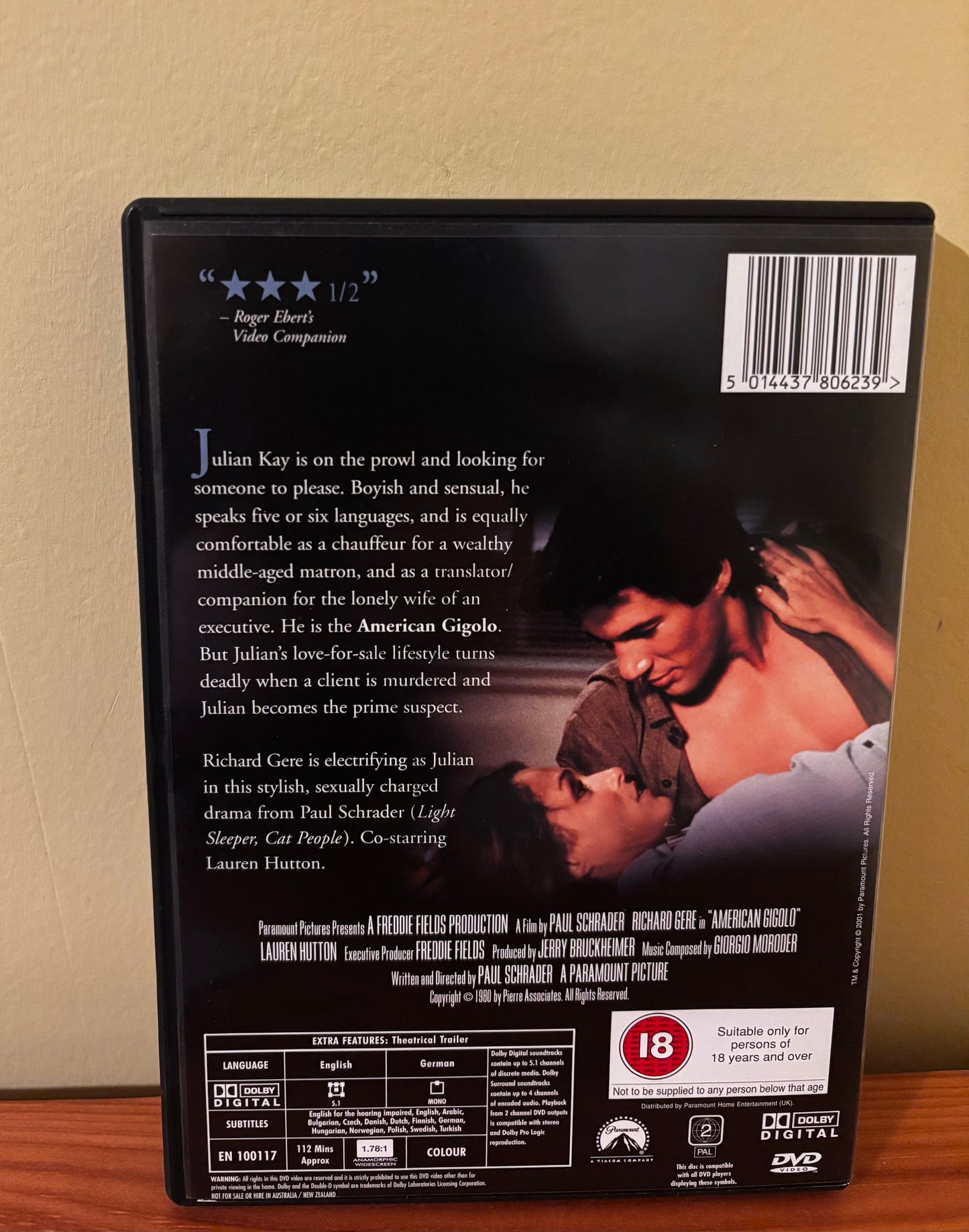 Discover the thrilling American Gigolo [1980] [DVD], featuring Richard Gere and Lauren Hutton, at your favourite store.