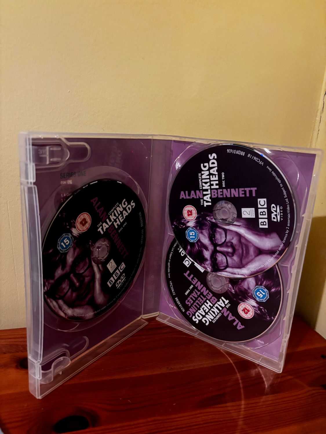 Talking Heads - The Complete Collection [DVD] box set featuring three discs of Alan Bennett's captivating British drama.