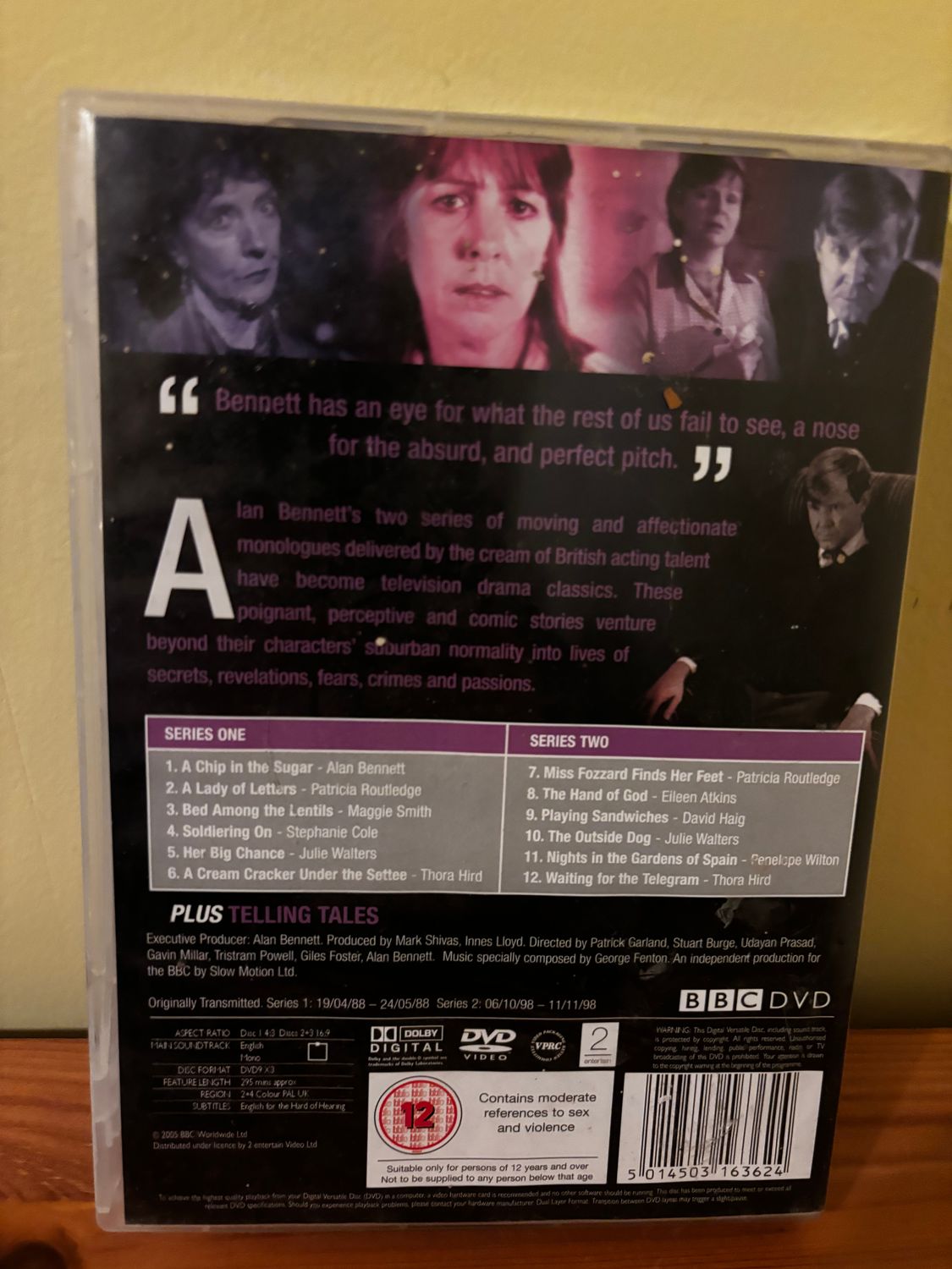 Talking Heads - The Complete Collection [DVD] box set showcasing Alan Bennett's captivating British drama series.