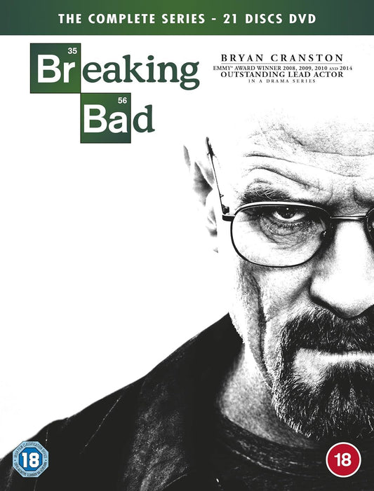 Breaking Bad: The Complete Series [18] DVD Box Set showcases a gripping narrative on 21 discs, perfect for fans.