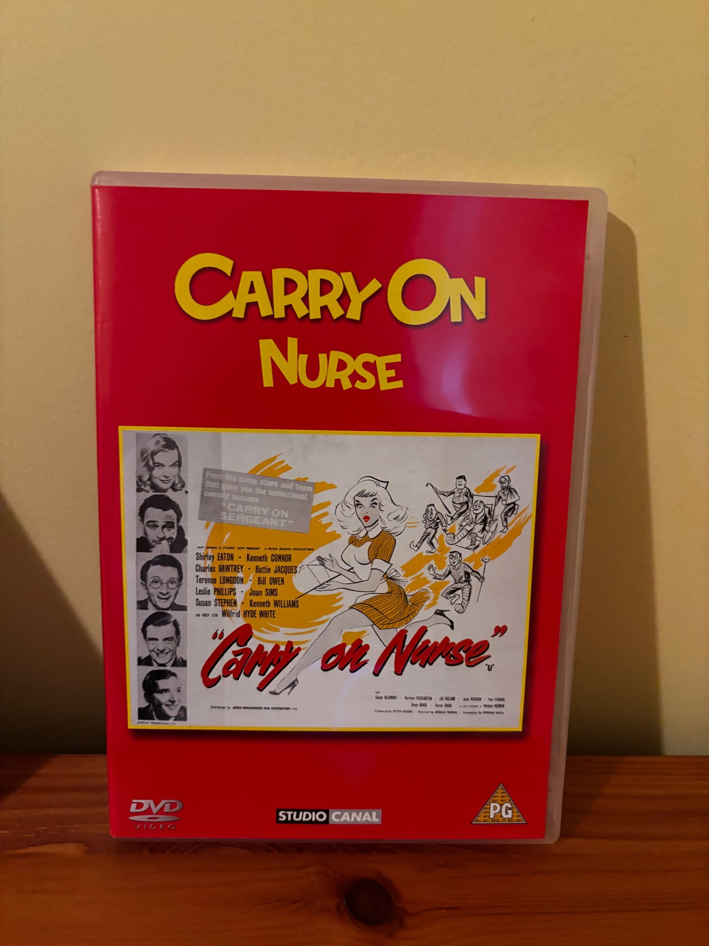 Carry On Films (Various) Please Choose From Dropdown showcases the beloved Carry On Nurse DVD in vibrant packaging.