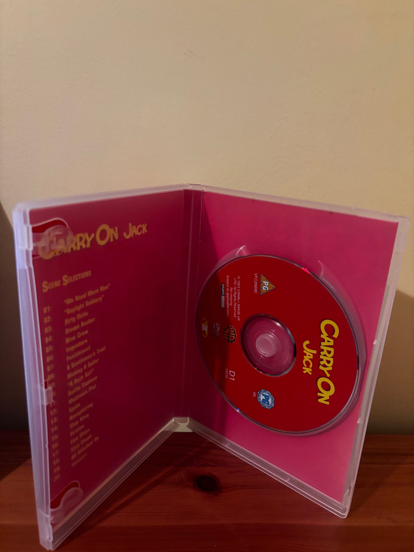 Carry On Films (Various) Please Choose From Dropdown showcasing a classic DVD collection of British comedy.