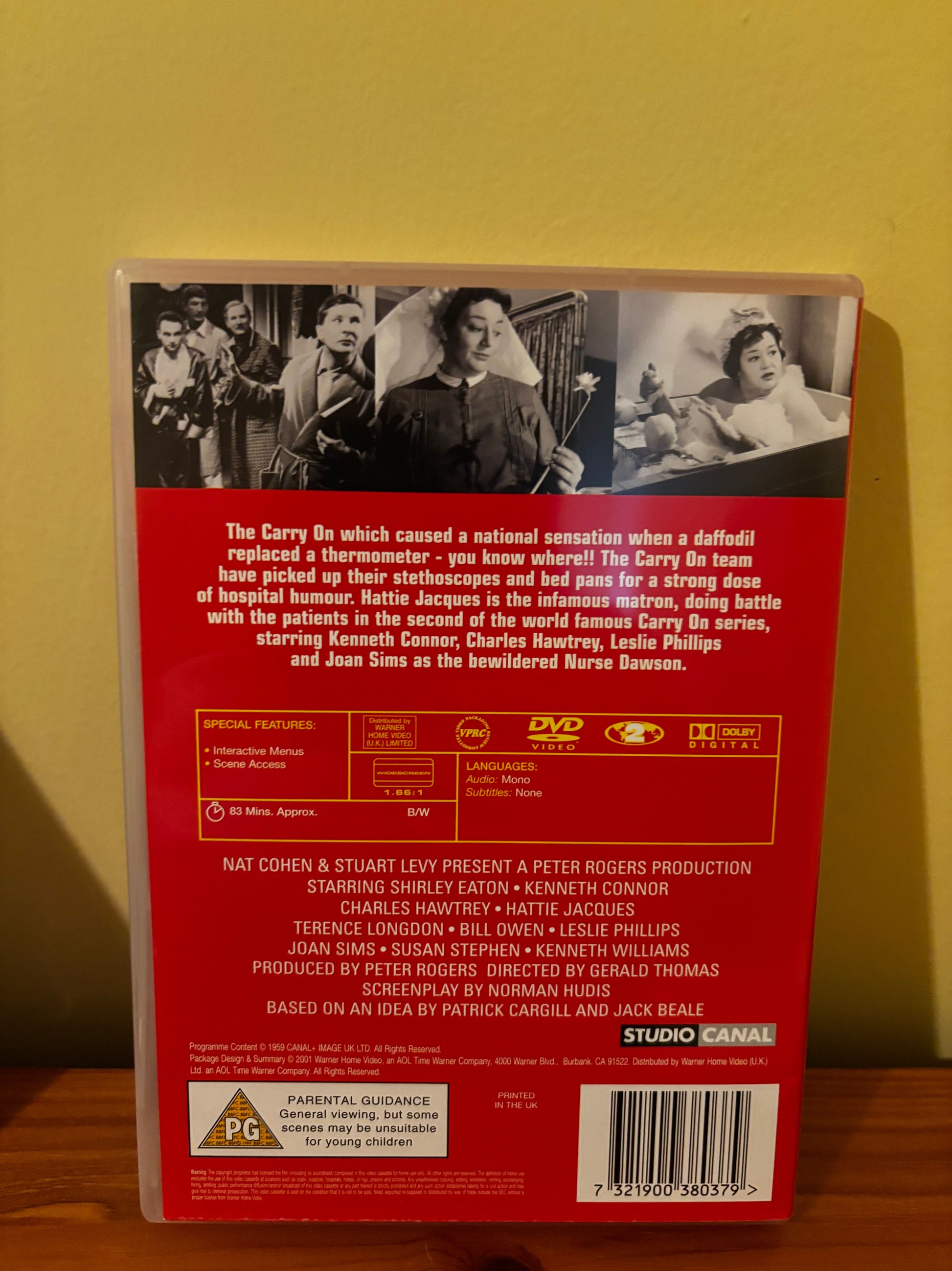 Classic British comedy awaits with Carry On Films (Various) Please Choose From Dropdown, showcasing timeless humour.