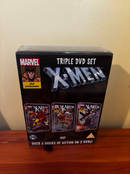 X-Men Triple DVD Set Season 3, Volume 3 Collector's Edition features 20 thrilling episodes from the iconic series.