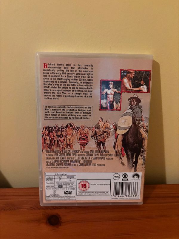 A Man Called Horse (DVD) showcases Richard Harris in a gripping Western adventure. Available now for classic film lovers.