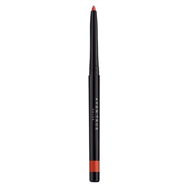 AVON True Colour GlimmerStick Lip Liner in "True Red" for bold, precise lip definition and vibrant colour.