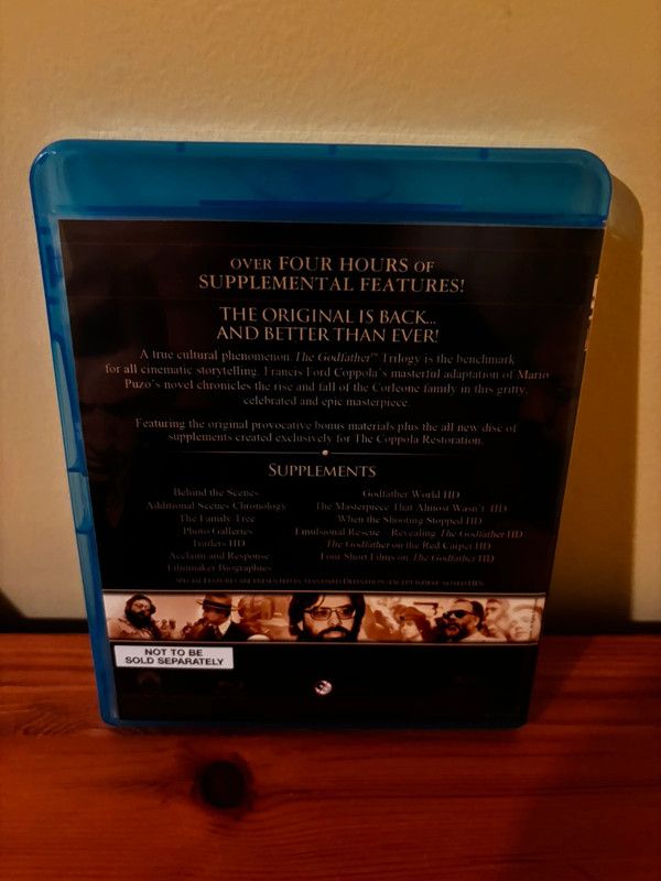 The Godfather Coppola Restoration [Blu-ray] [1972] [Region Free] offers a collector's edition filled with extras.
