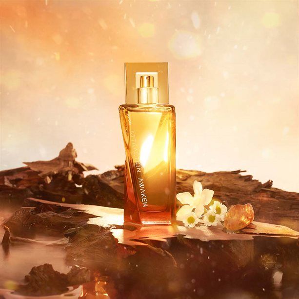 Avon Attraction Awaken for Her EDP, a captivating fragrance for the empowered woman, elegantly presented in luxurious packaging.