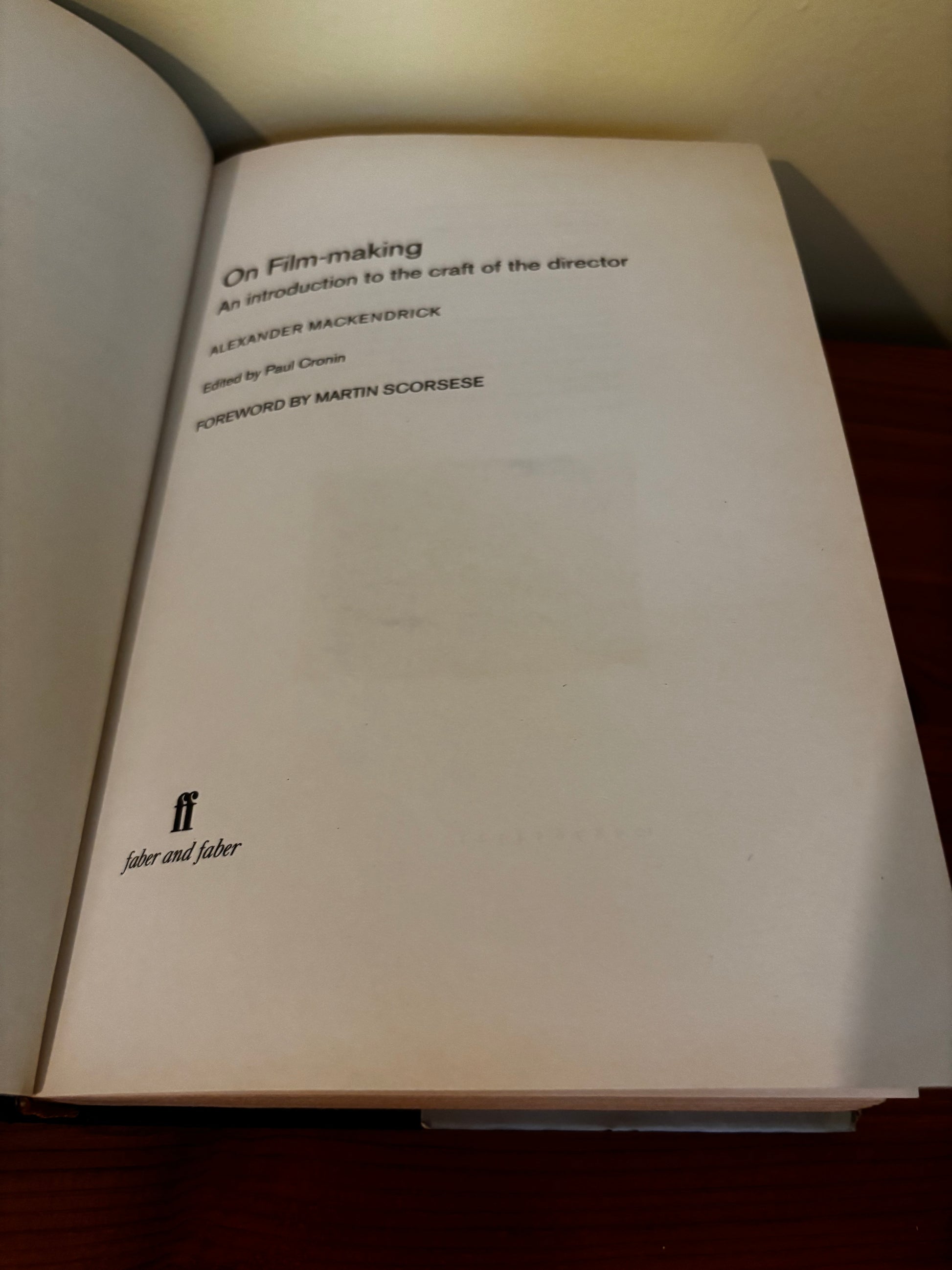 On Film-making by Alexander Mackendrick (Paperback, 2006) reveals the director's craft insights at Faber and Faber.