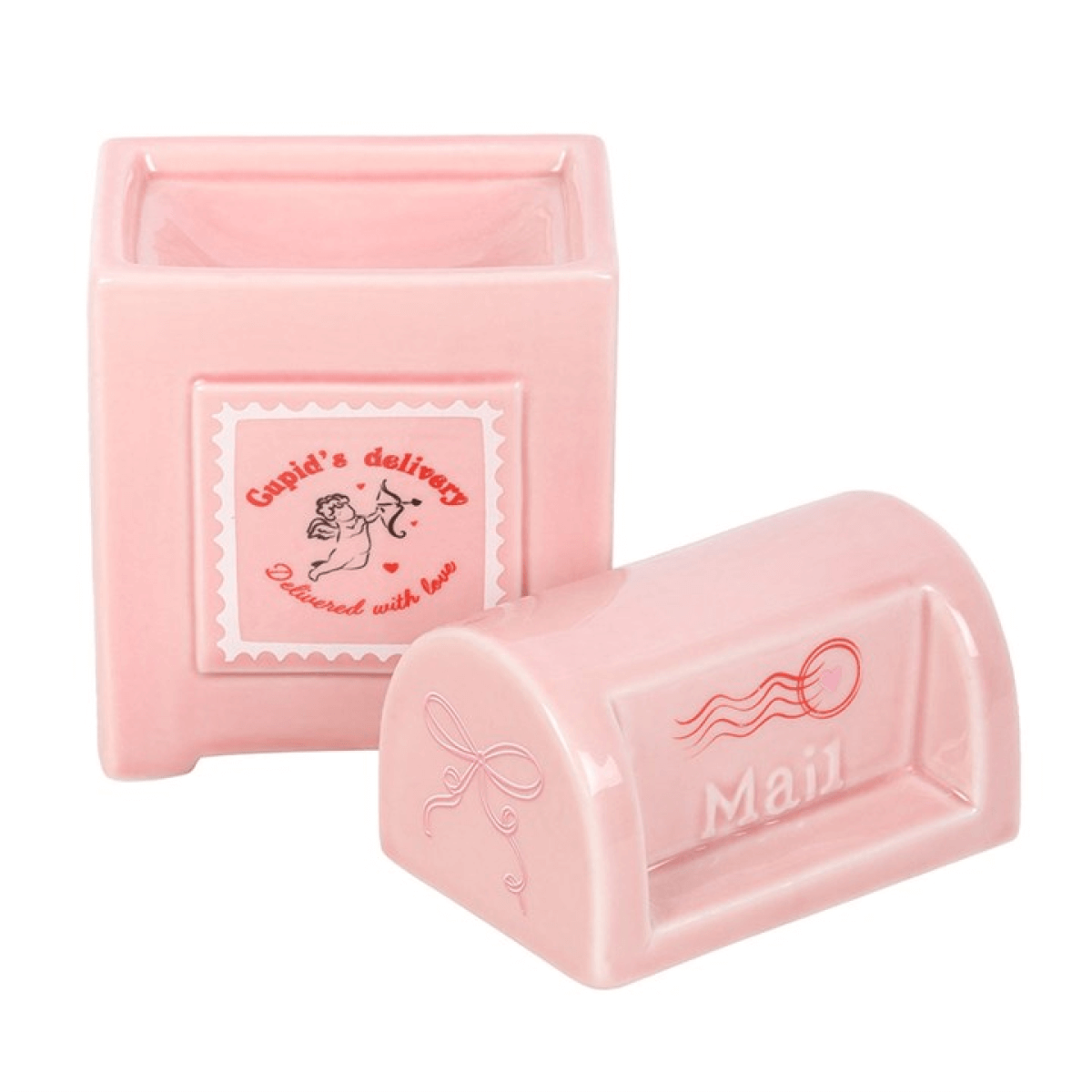 Cupid's Delivery Valentine Postbox Wax & Oil Burner
