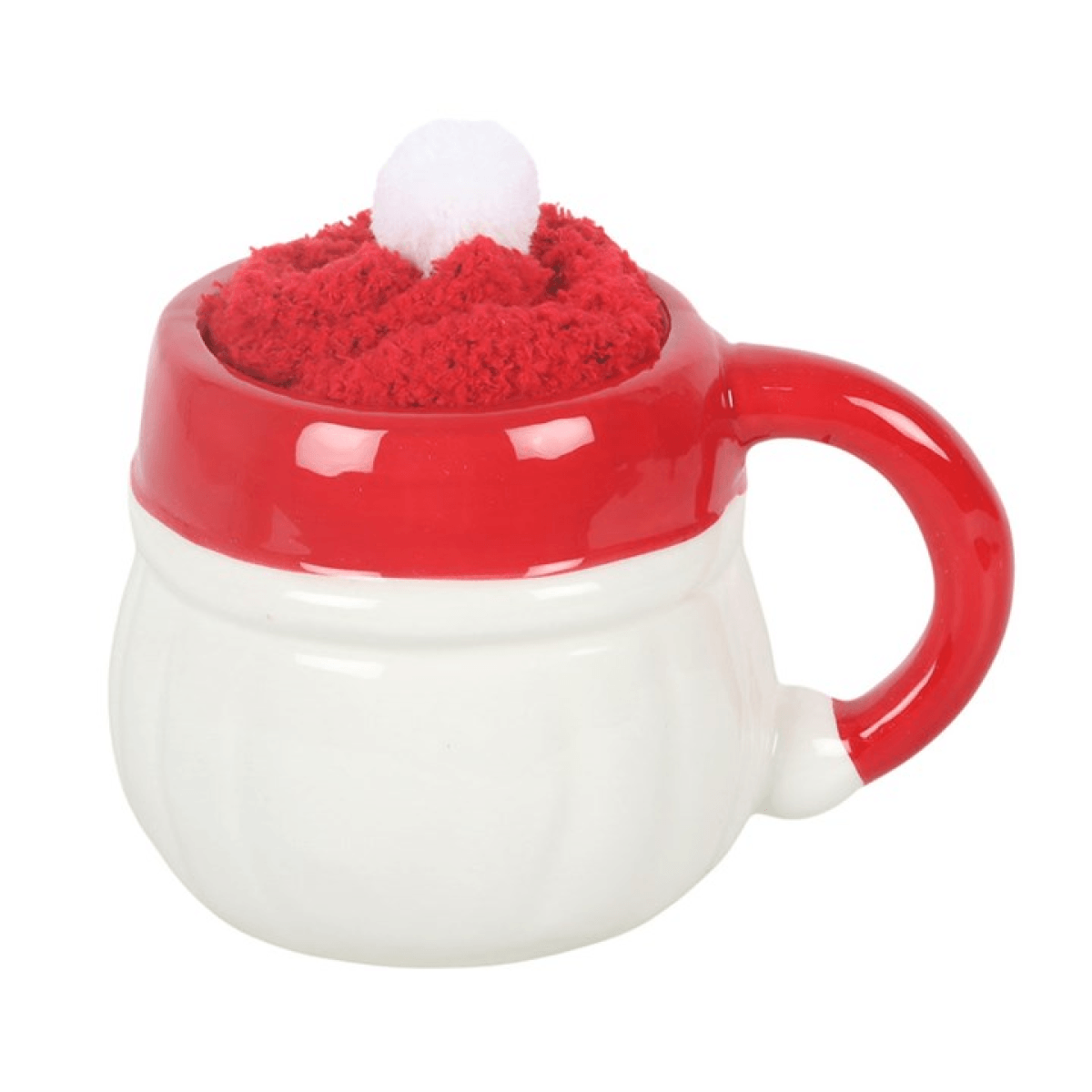 Jolly Santa Mug and Socks Christmas Gift Set