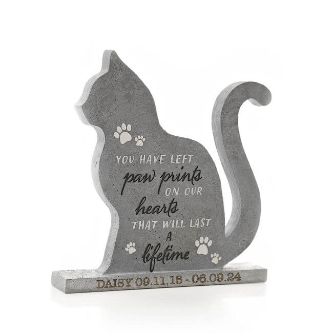 Personalised Cat Memorial Stone