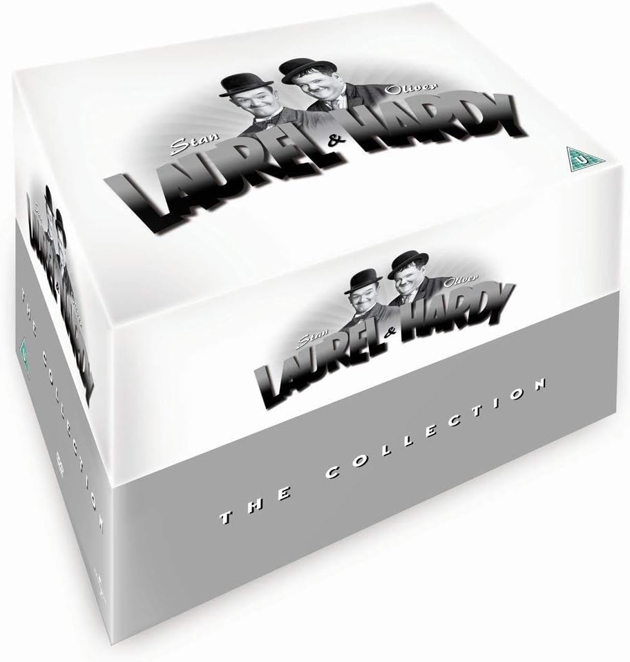 Laurel & Hardy's 21-disc box set offers a timeless collection of classic comedy on DVD.