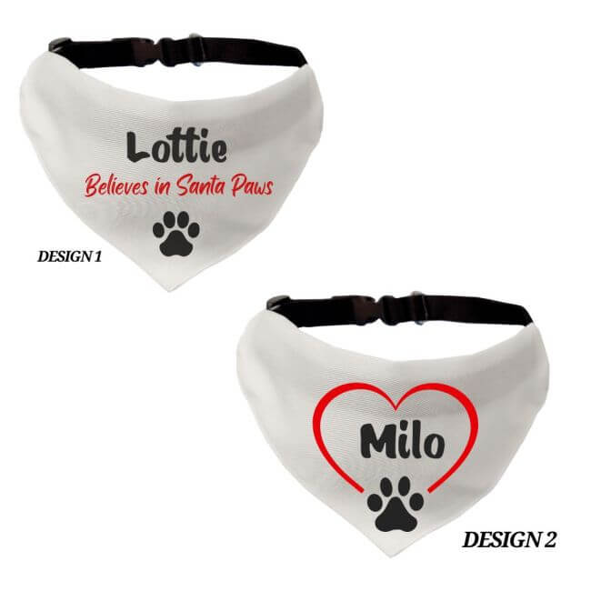 Personalised Dog Bandana with Adjustable Neck Strap