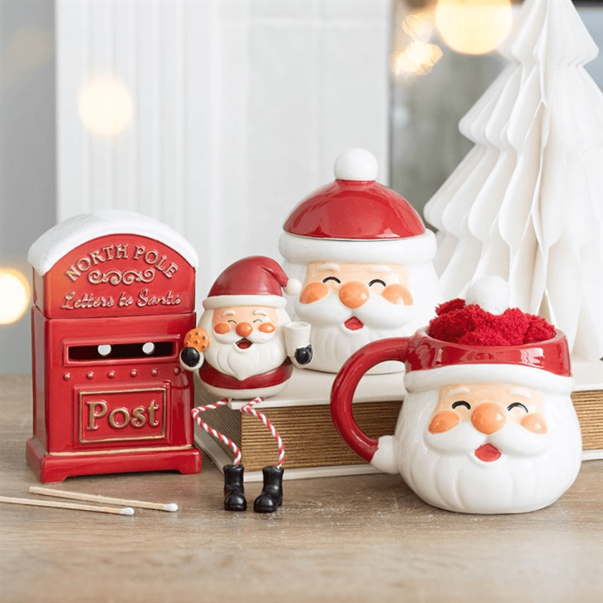 Jolly Santa Mug and Socks Christmas Gift Set