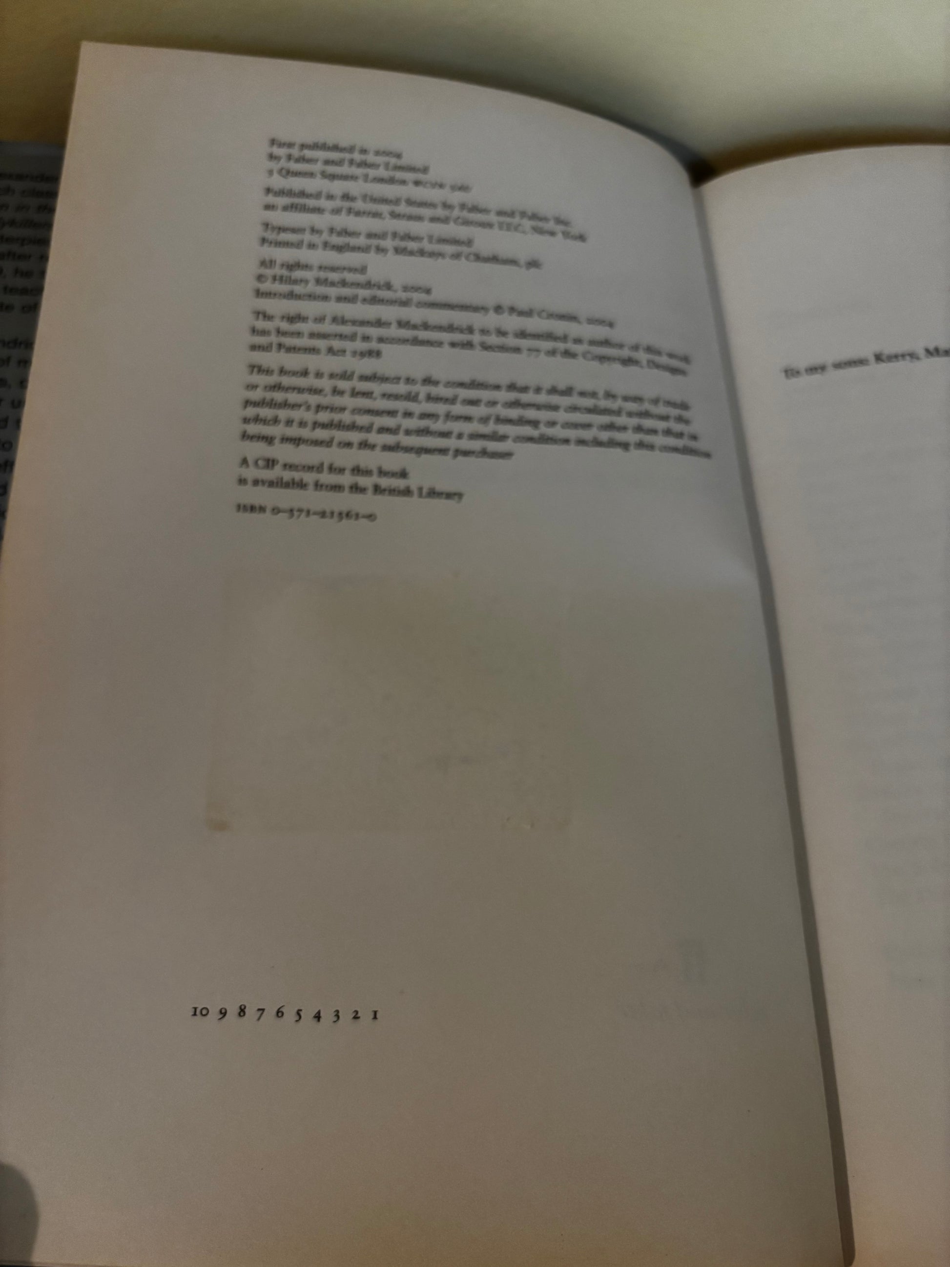 Detailed page from "On Film-making by Alexander Mackendrick (Paperback, 2006)", exploring the director’s craft and insights.