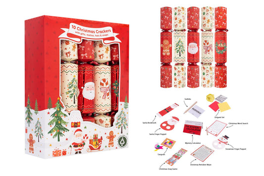 Christmas Family Crackers Set of 10
