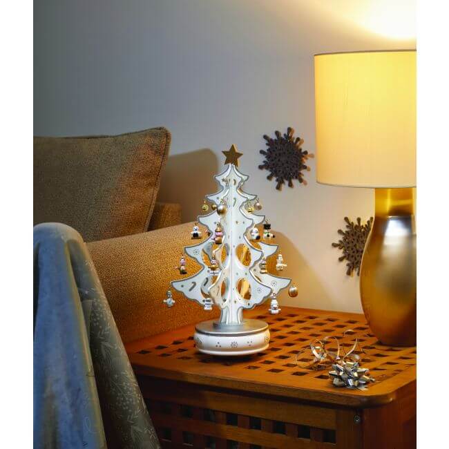 Musical Spinning Christmas Tree with 28 Decorations