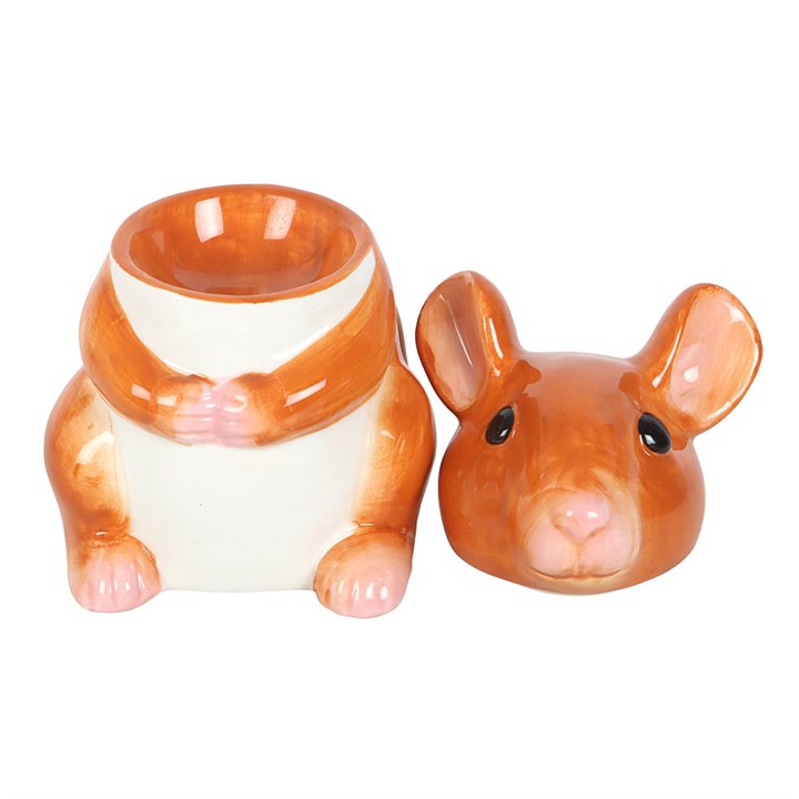 Adorable Mouse Shaped Oil Burner, perfect for warming wax melts and adding charm to any room. Ideal gift for animal lovers.