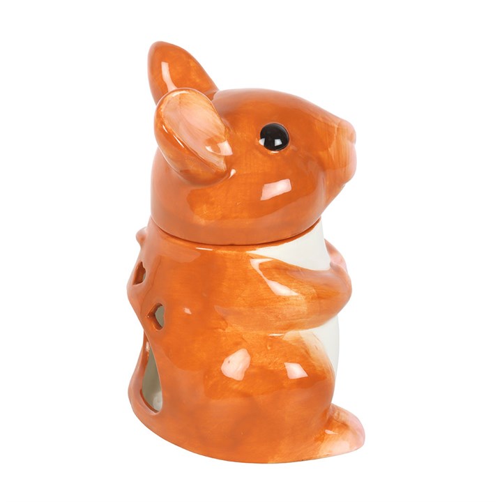 Cute Mouse Shaped Oil Burner adds warmth and charm, perfect for fragrant wax melts and essential oils. Ideal gift!