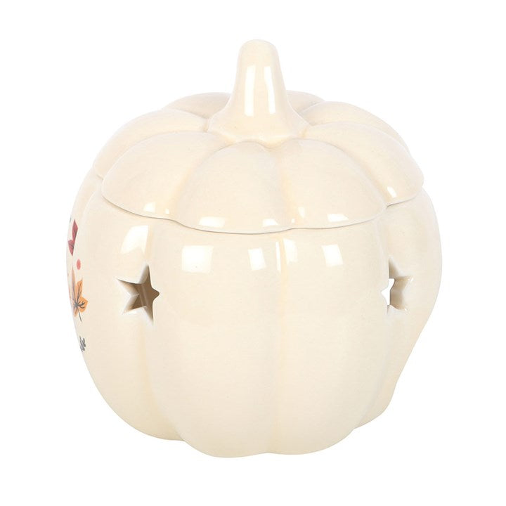 Charming ceramic Autumn Magic Pumpkin Oil Burner, perfect for filling your space with seasonal fragrances.