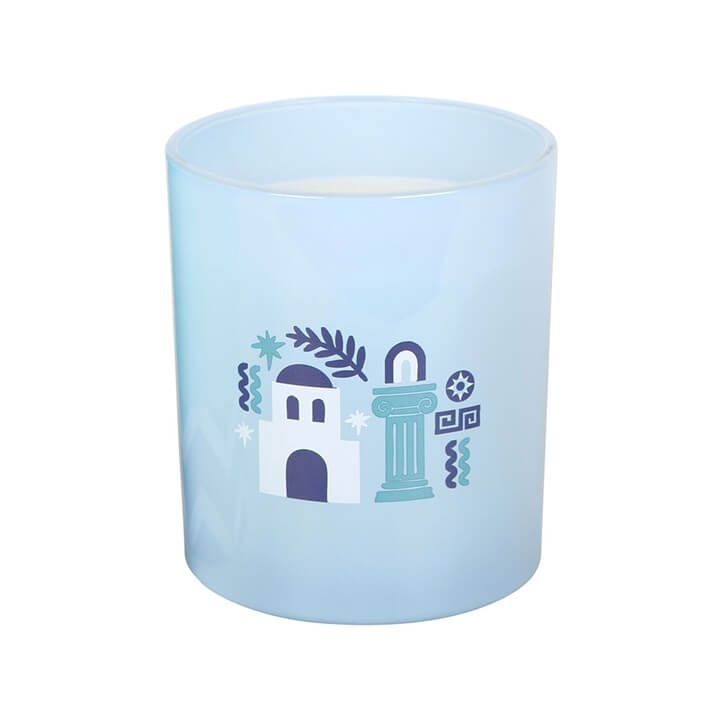 Santorini Coconut & Sea Salt Glass Candle