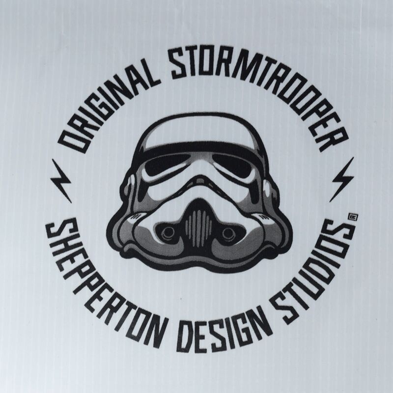 Logo for The Original Stormtrooper White RPET Cool Bag featuring a Stormtrooper helmet in a circular badge.