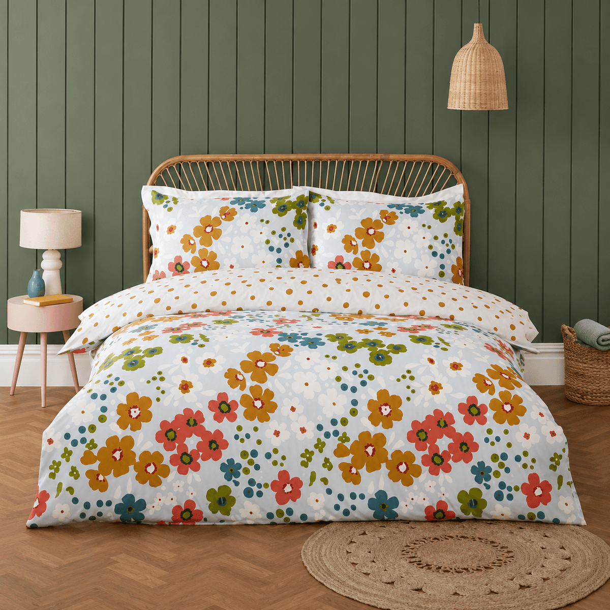 Betty Floral Reversible Single Duvet Cover Set
