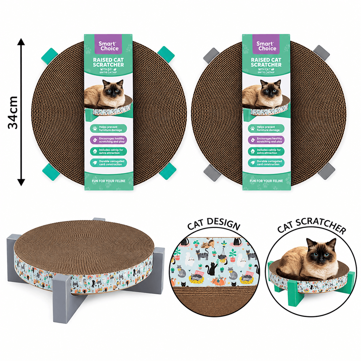 Cat Scratcher with Catnip