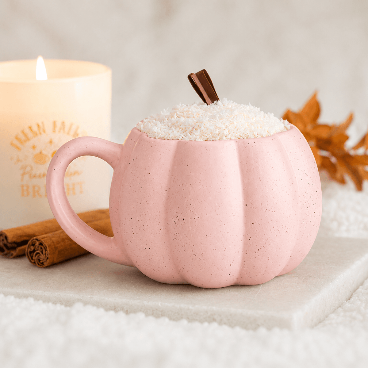 Pink Pumpkin Mug & Matching Socks Gift Set