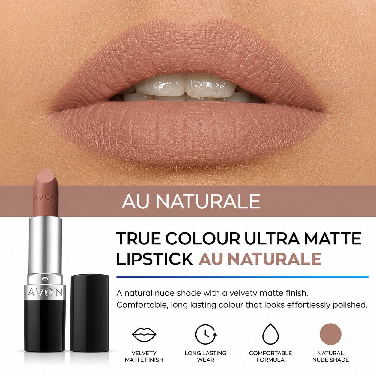 Avon True Colour Ultra Matte Lipstick Au Naturale