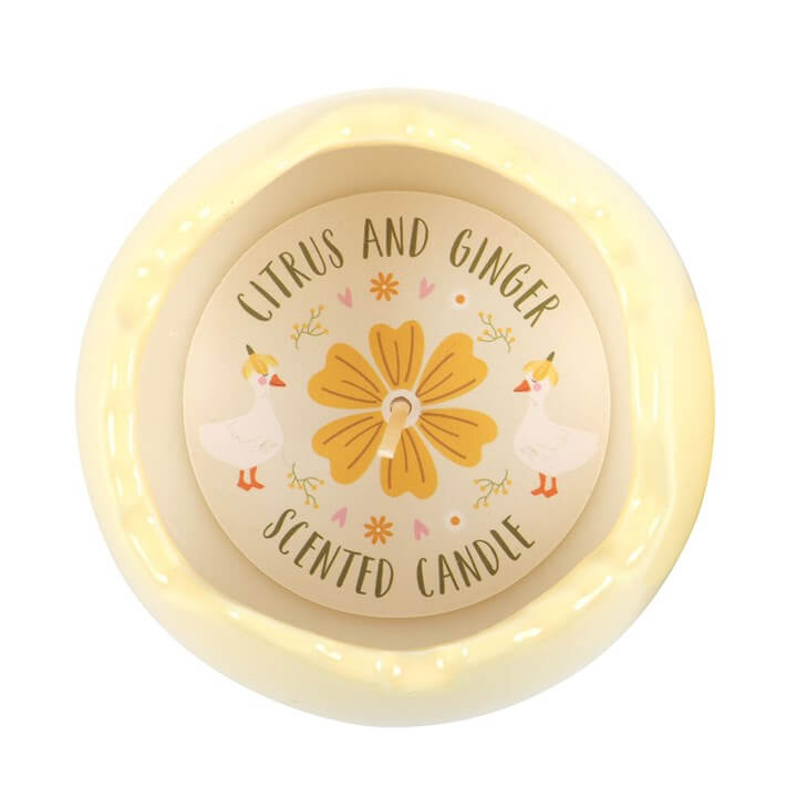 🕯️ Citrus and Ginger Egg Shaped Candle