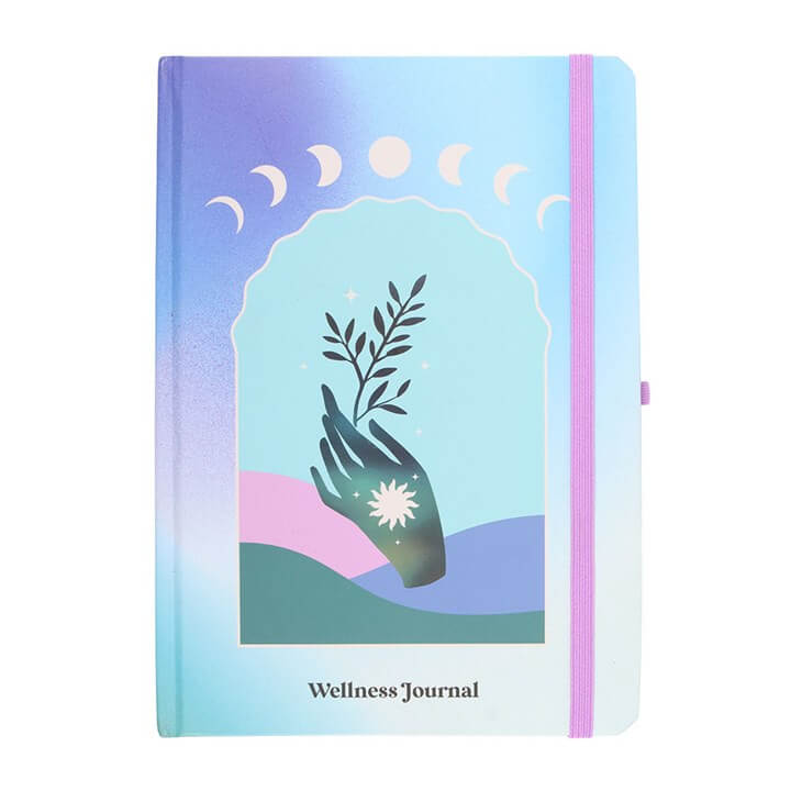wellness journal with pen aura energy
