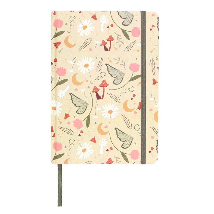 Whimsical Fairy Folklore Print A5 Notebook, perfect for notes and creative journaling with 200 lined pages.