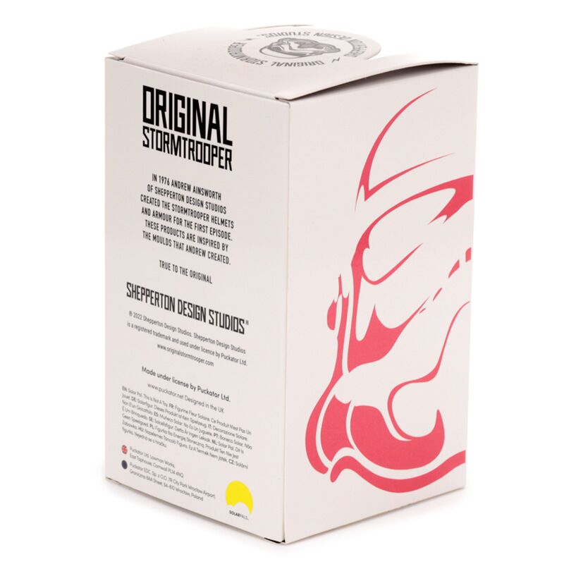 Solar Pal - The Original Stormtrooper Peace packaging: white box with pink Stormtrooper graphic.