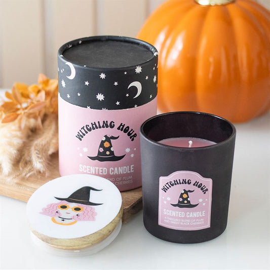 Witching Hour Plum and Black Cherry Candle adds a magical touch with fruity scents, perfect for cosy evenings.