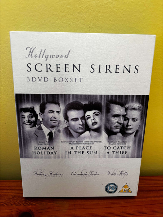 Hollywood Screen Sirens 3 DVD Box Set Roman Holiday A Place In The Sun To Catch A Thief Region 2