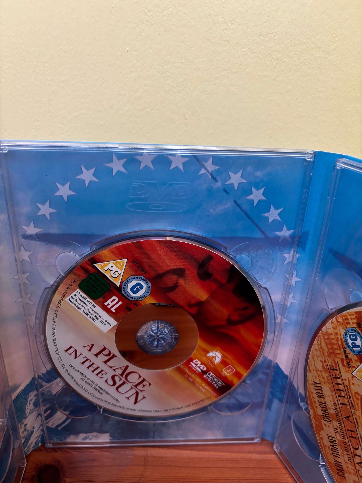 Hollywood Screen Sirens 3 DVD Box Set Roman Holiday A Place In The Sun To Catch A Thief Region 2