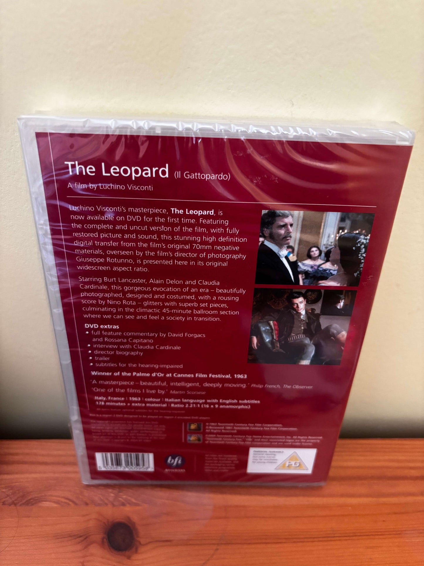 The Leopard 1963 DVD Burt Lancaster Alain Delon