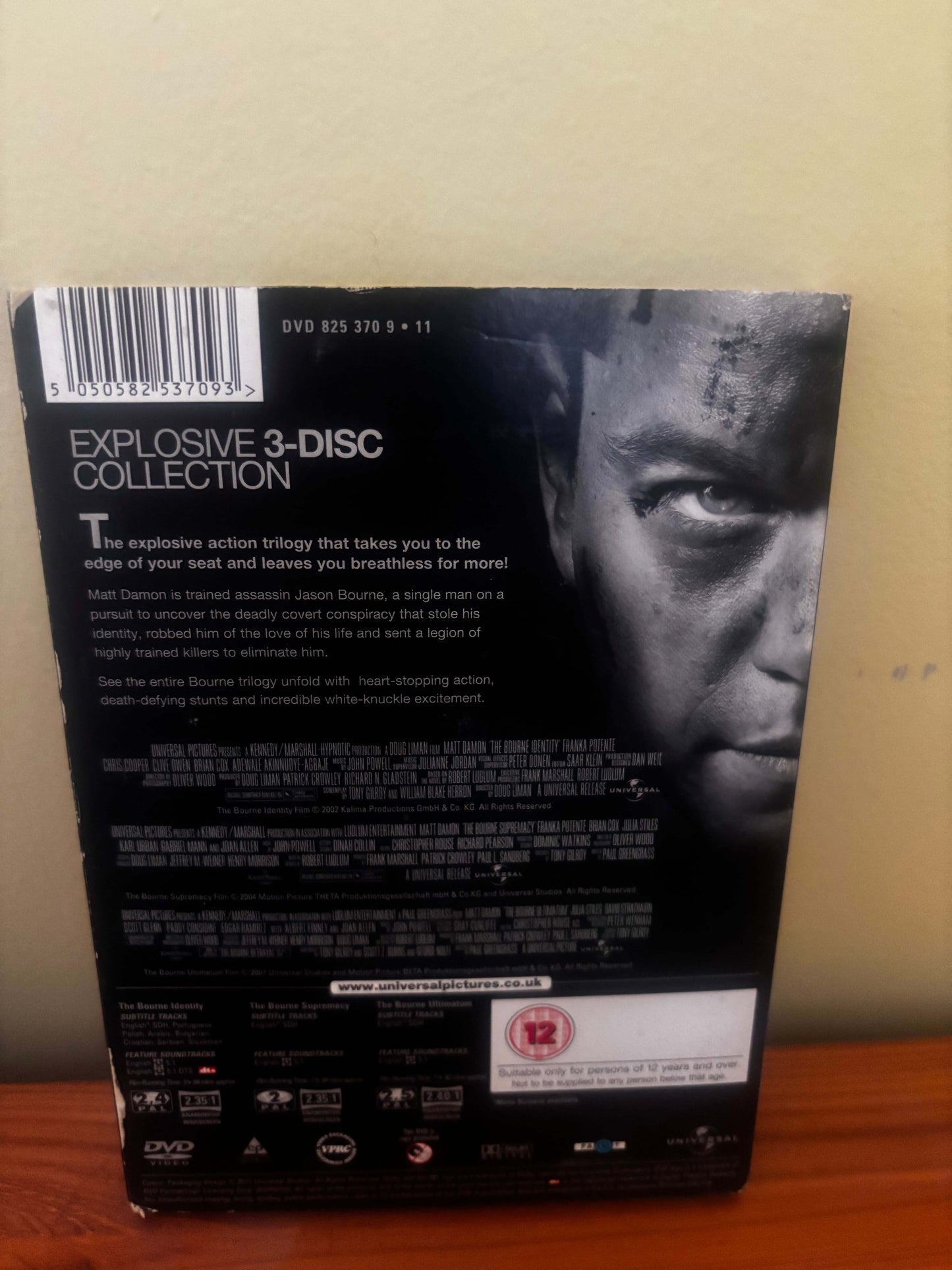 The Bourne Collection DVD Trilogy Matt Damon Region 2