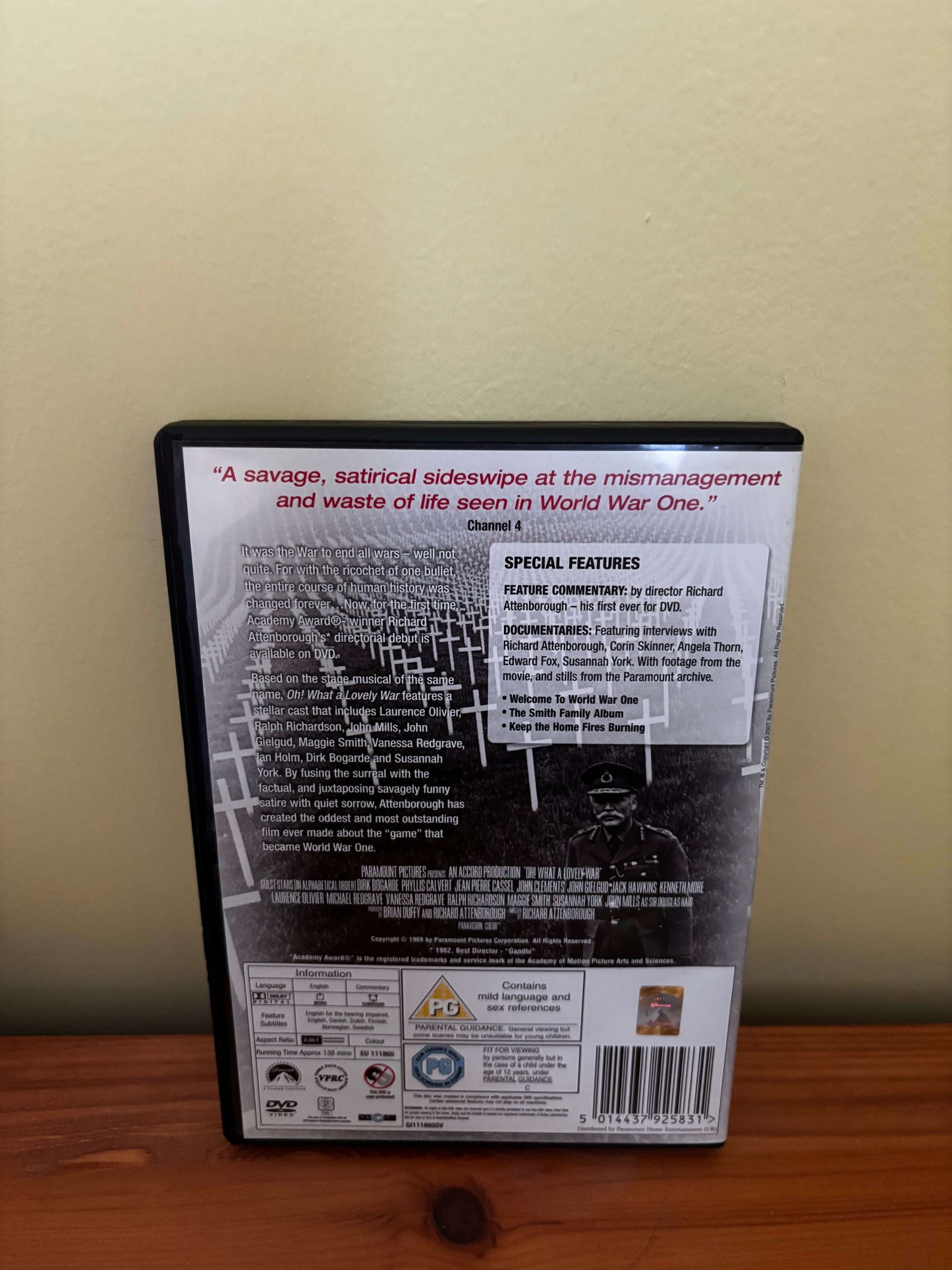 Oh! What a Lovely War (1969) DVD Region 2