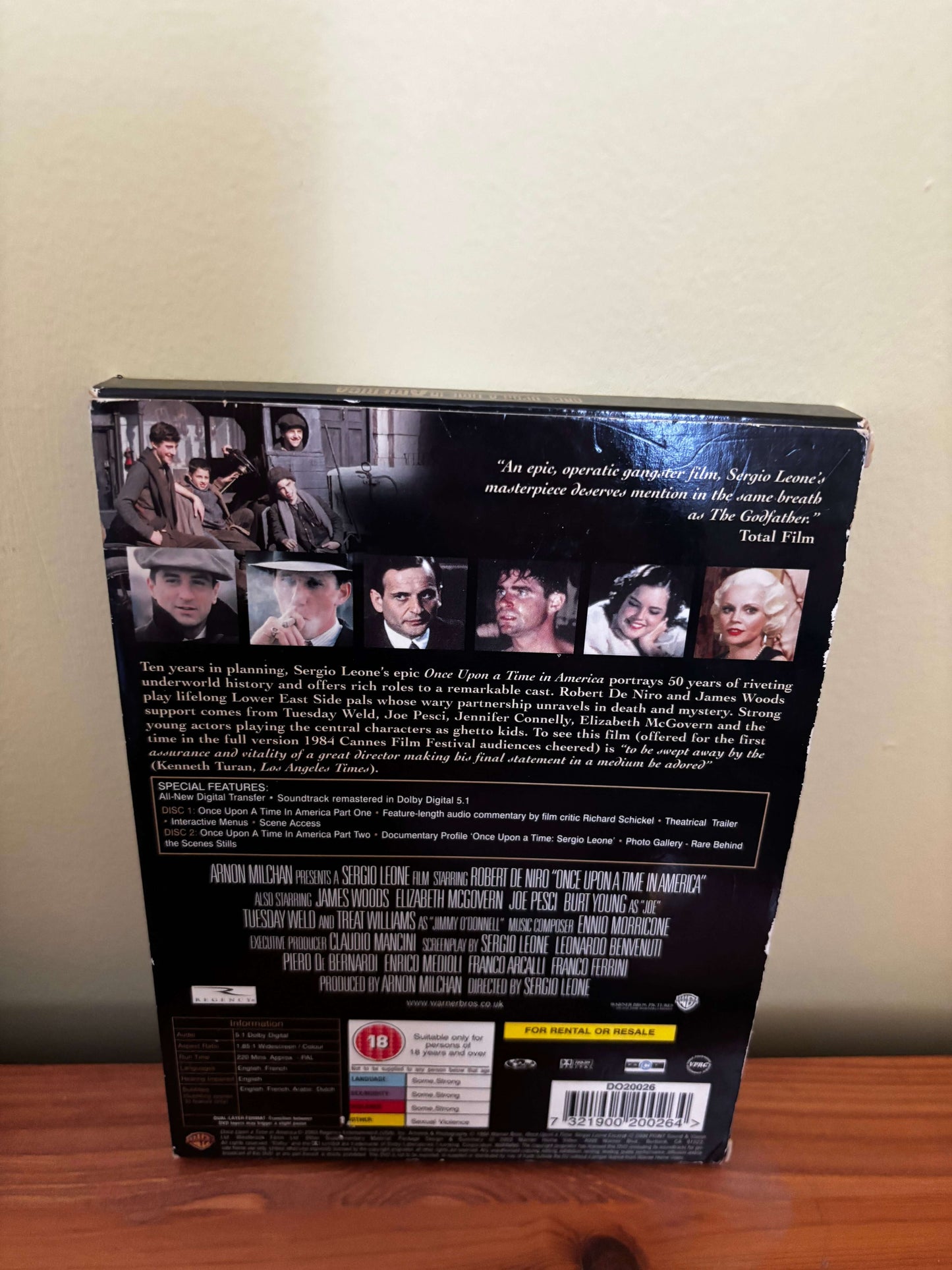 Once Upon a Time in America (1984) 2 Disc DVD Special Edition Region 2