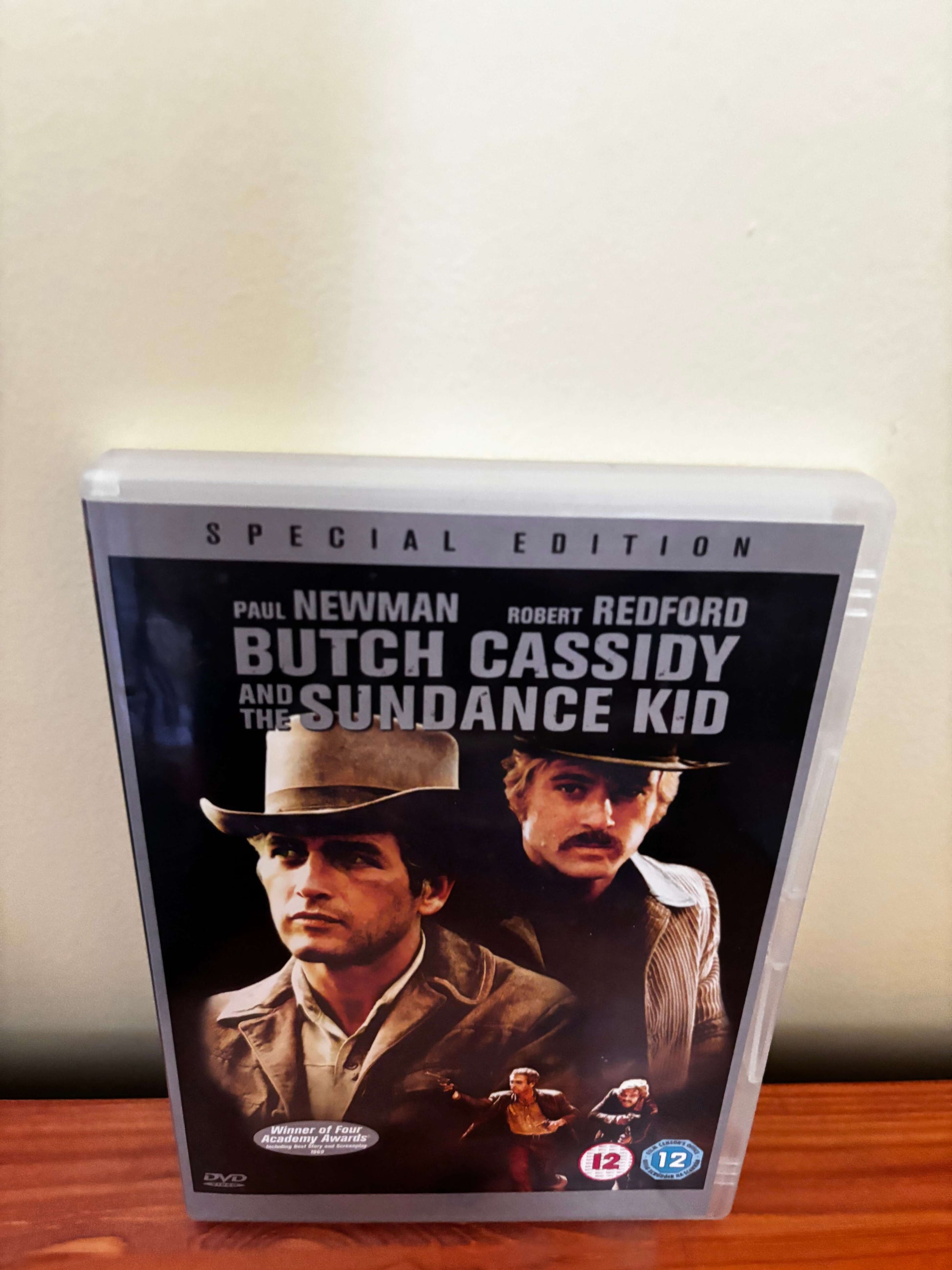 Blu-ray case of 'Butch Cassidy and the Sundance Kid' with a plain background