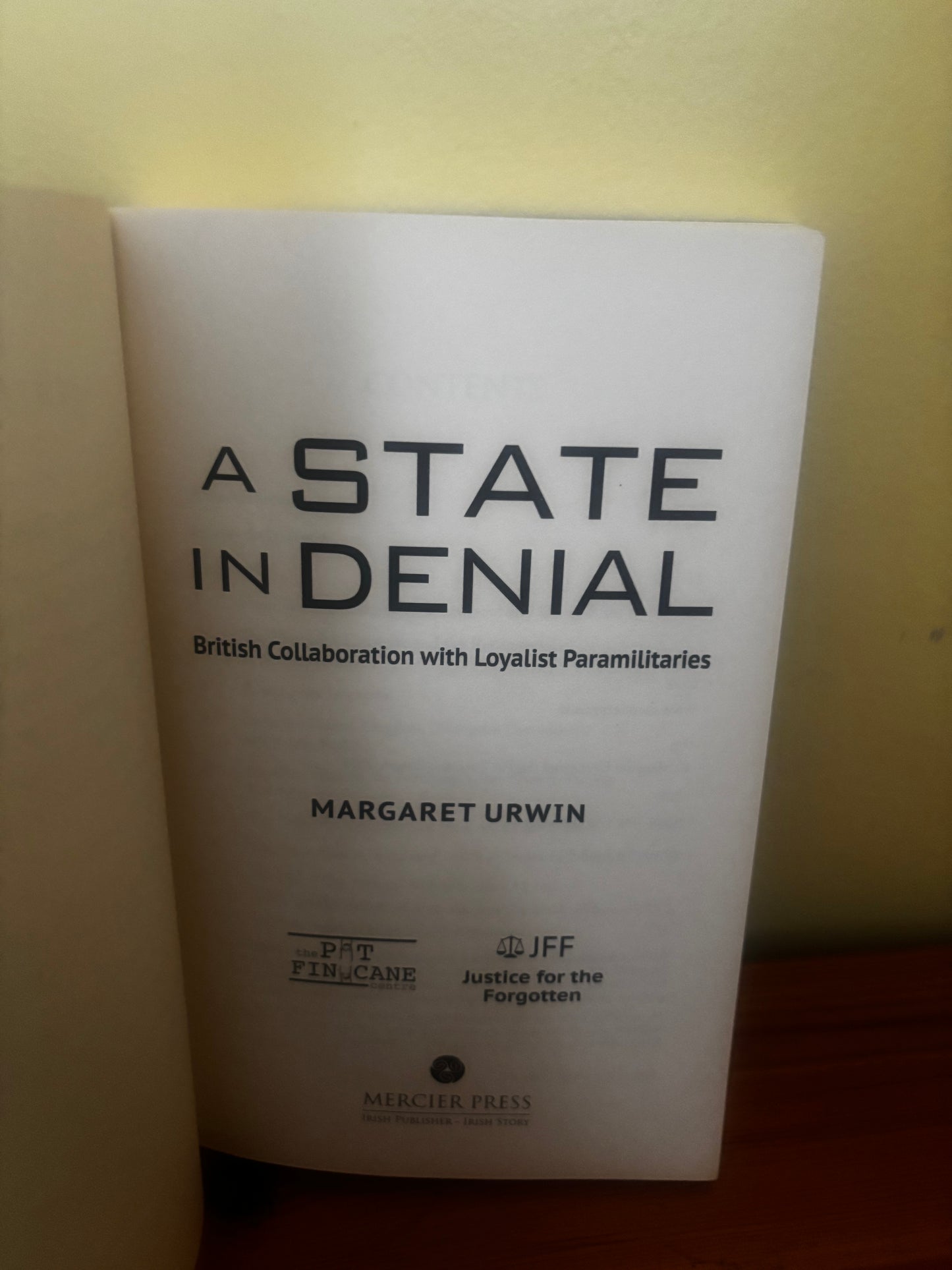 A State in Denial Northern Ireland History Paperback