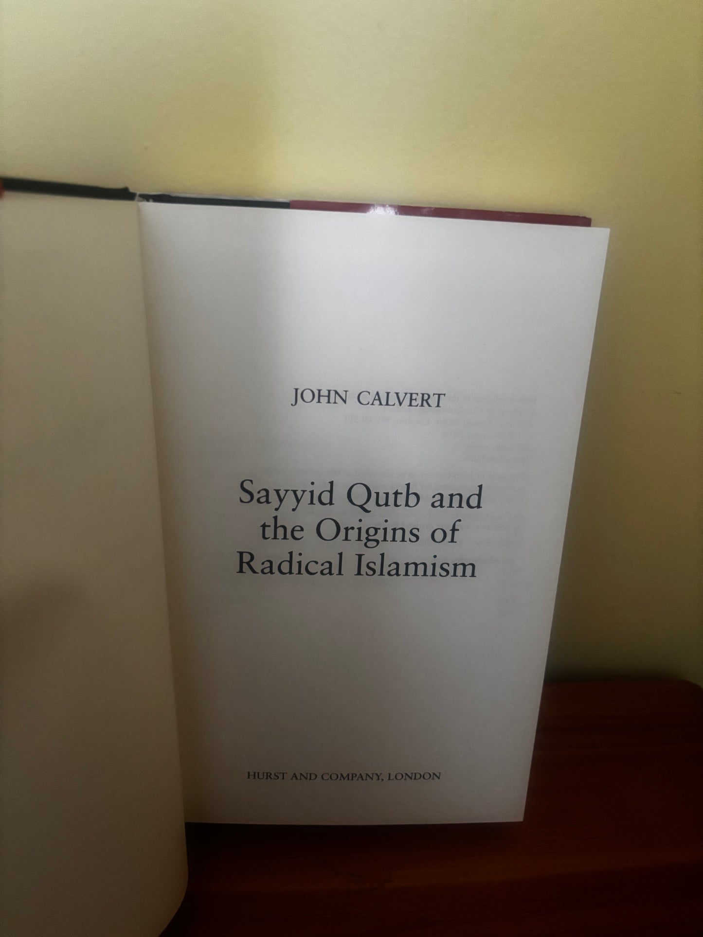 Sayyid Qutb and the Origins of Radical Islamism Hardback