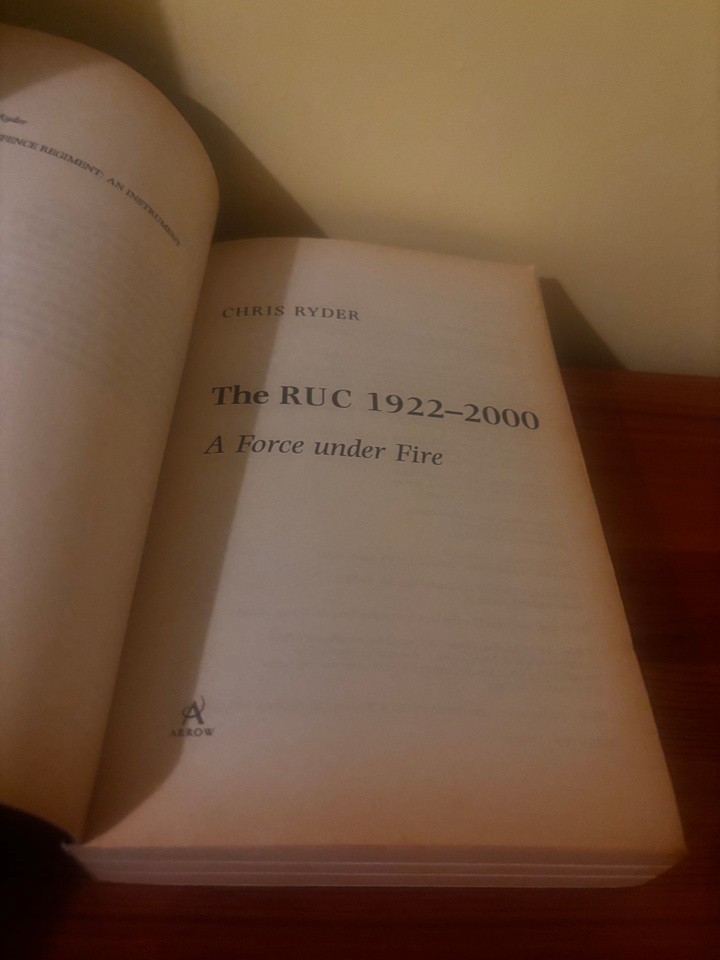The RUC 1922–2000 A Force Under Fire Paperback