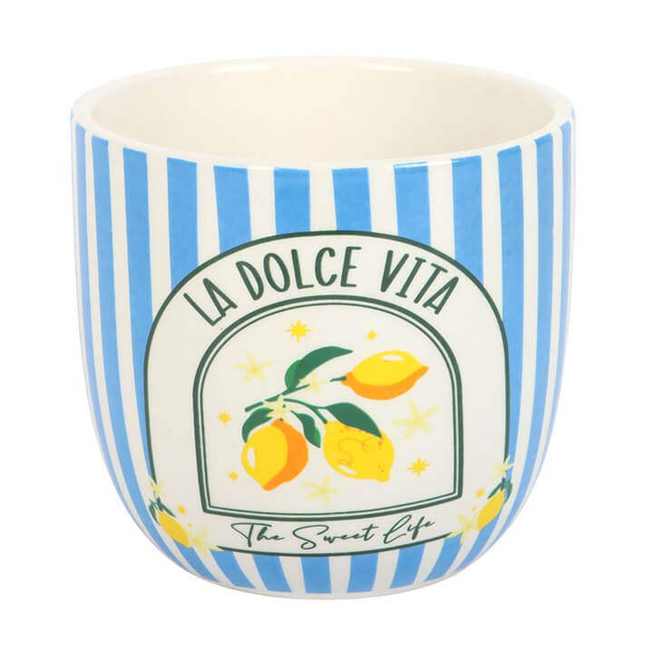 🍋 Yellow Striped La Dolce Vita Plant Pot