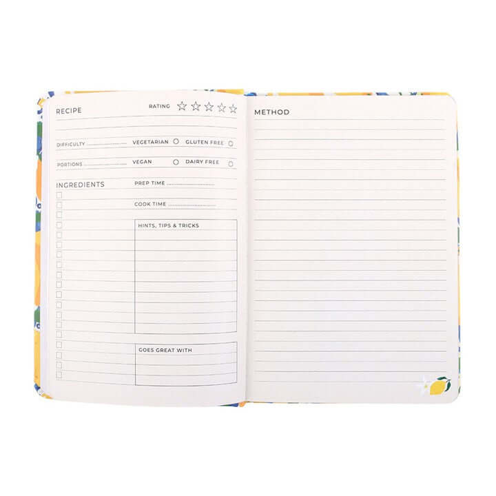 italian lemon recipe journal
